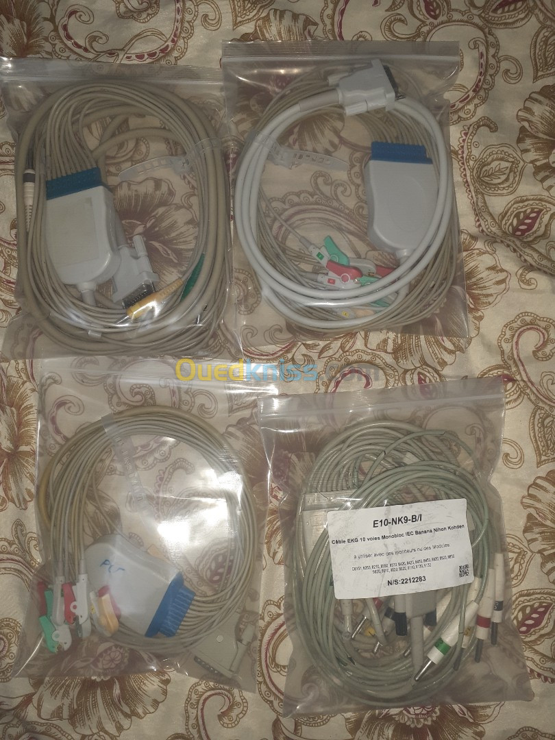 Cable ecg nihon kohden, GE mac 600...