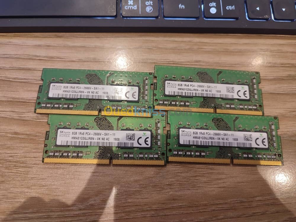 RAM DDR4 8GO pour laptop 2666 Mhz