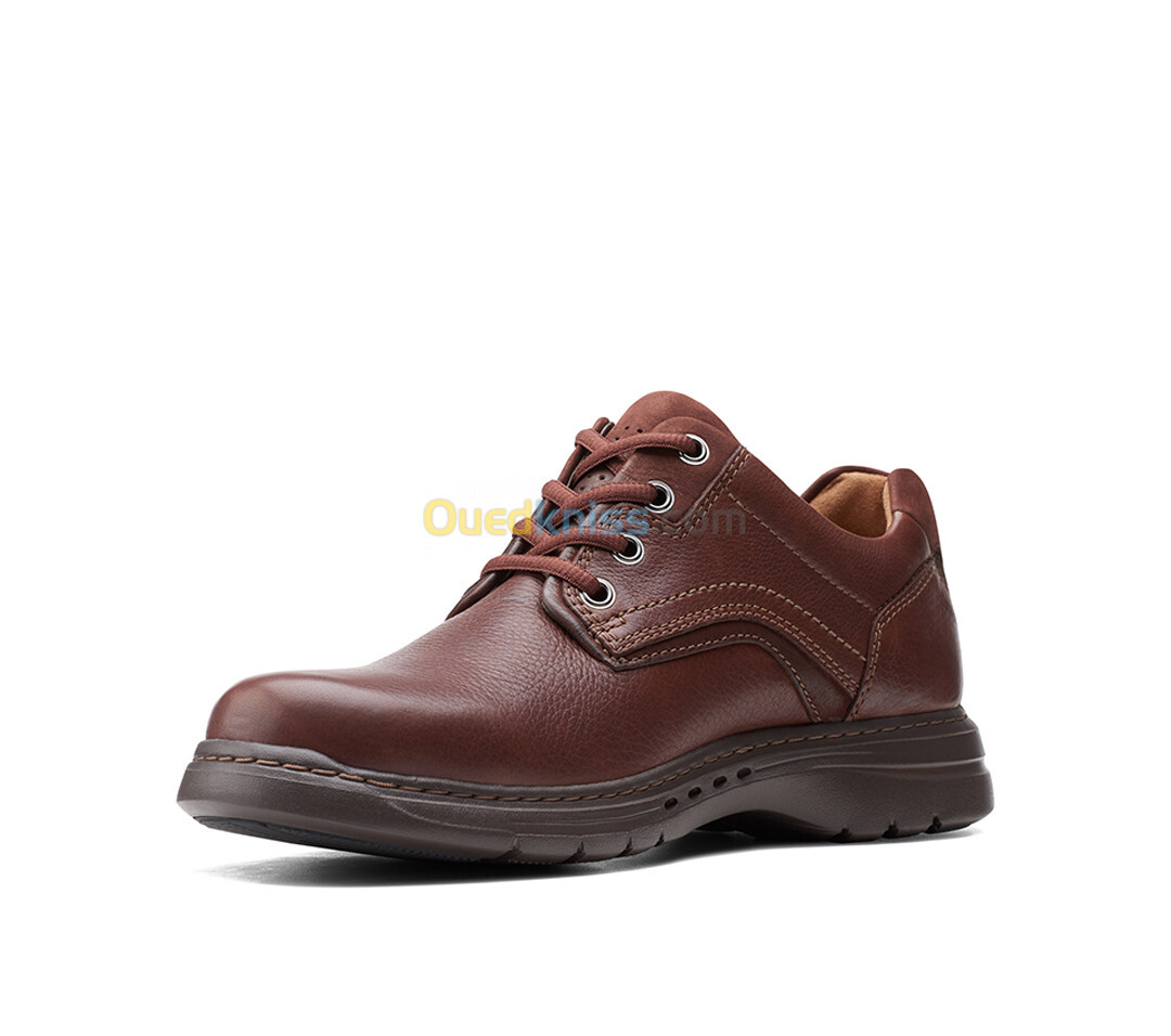 CLARKS Un BrawleyPace Mahogany Leathe