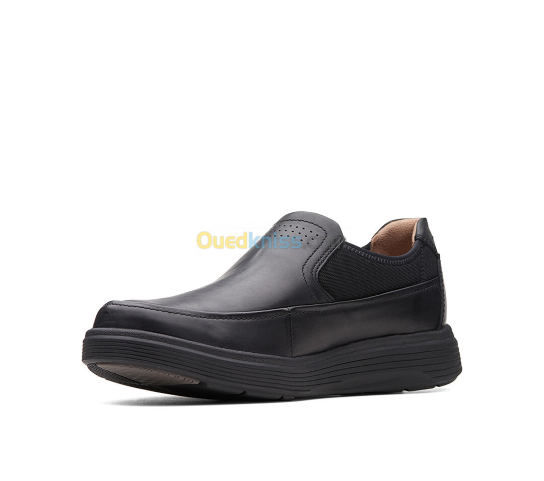 CLARKS Un Abode Go Black Leather