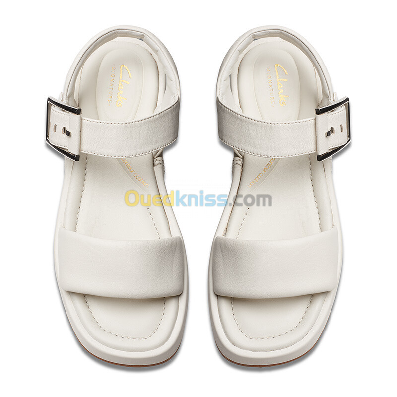 CLARKS Alda Strap Off White Lea