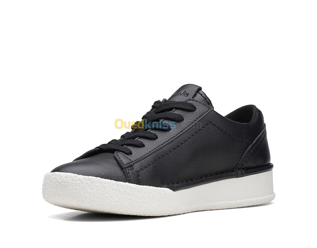 CLARKS CraftCup Walk Black Leather