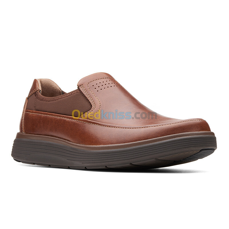 CLARKS Un Abode Go Dark Tan Lea