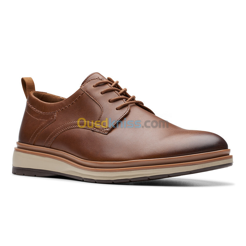 CLARKS Chantry Lo Dark Tan Lea