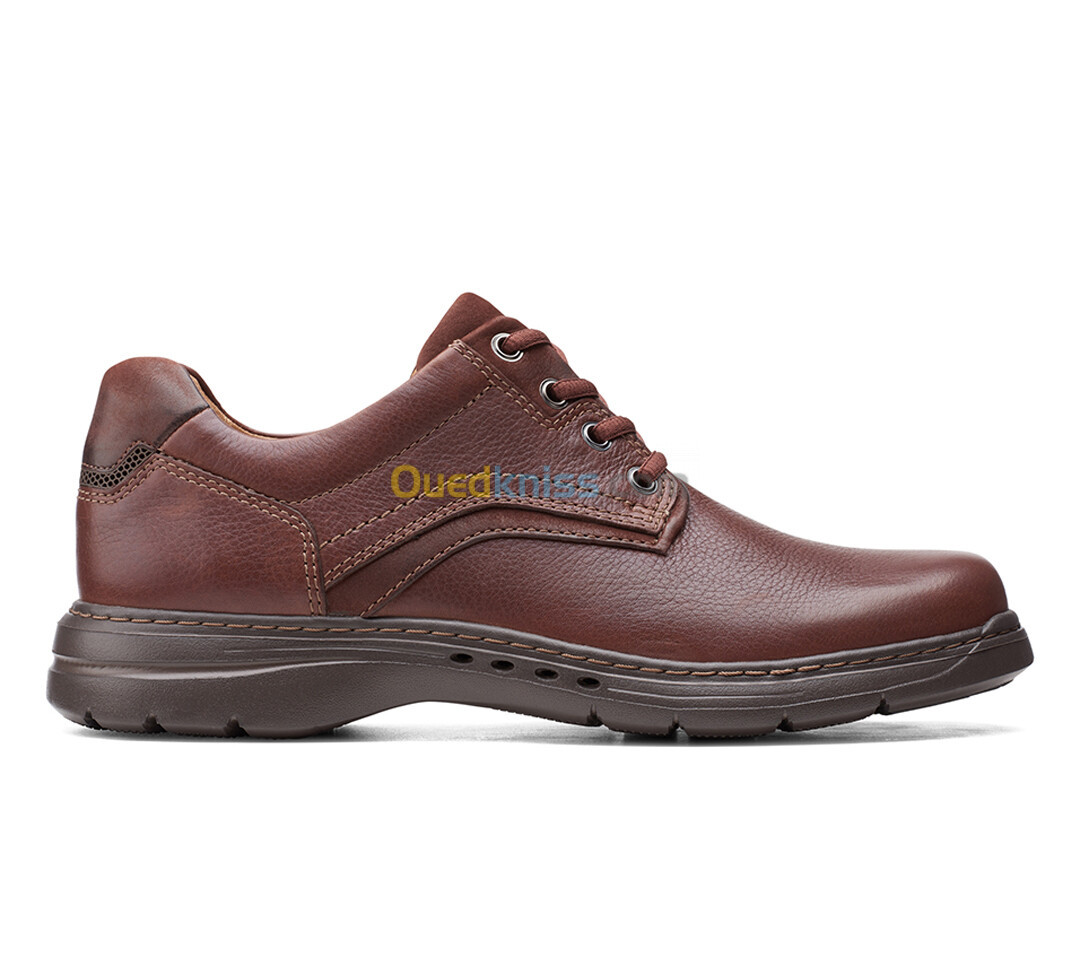 CLARKS Un BrawleyPace Mahogany Leathe