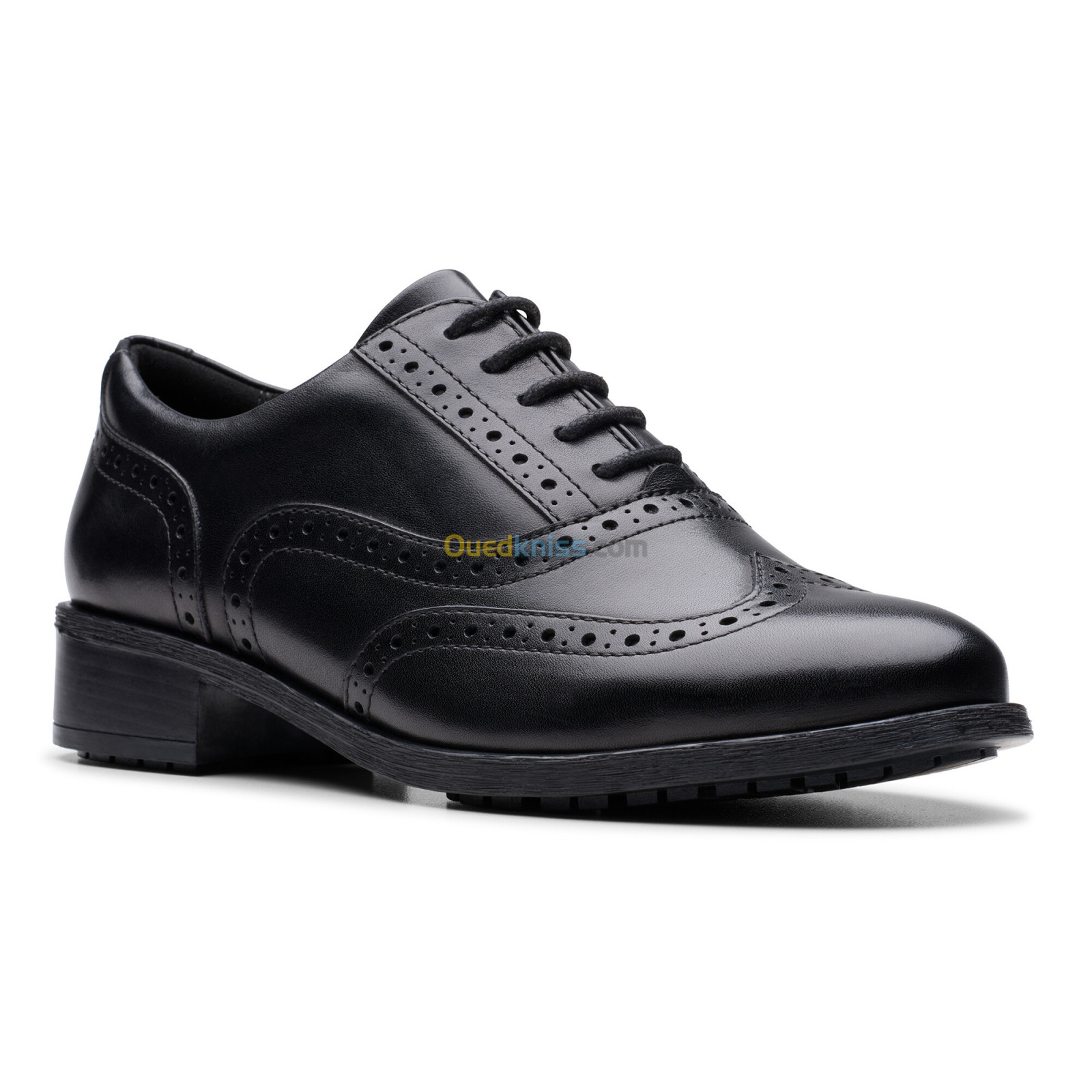 CLARKS Havisham Oak Black Leather