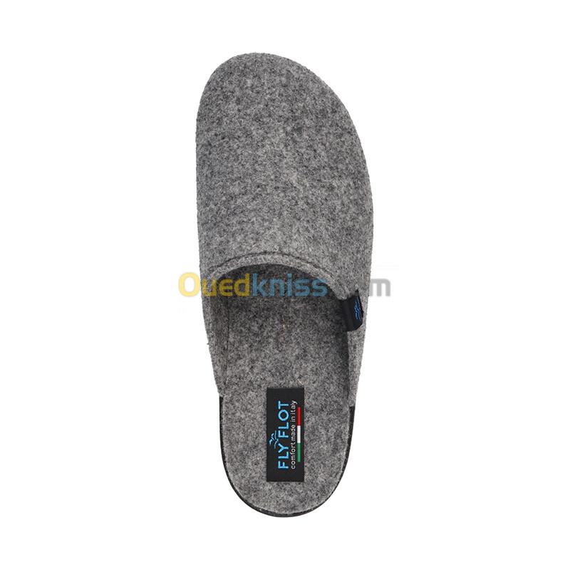 FLY FLOT Cloth Man Slipper Grey