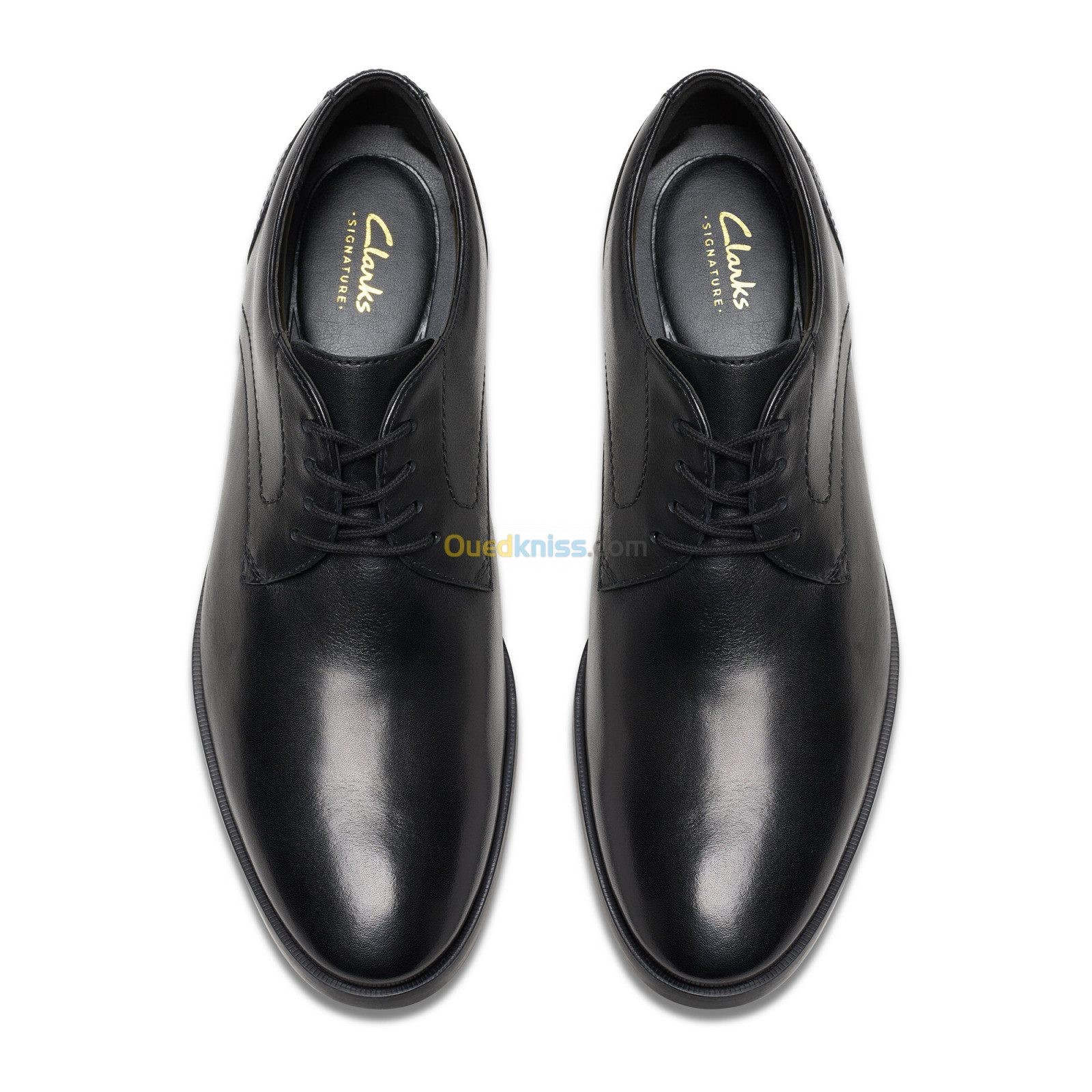 CLARKS Brandon Lace Black Leather