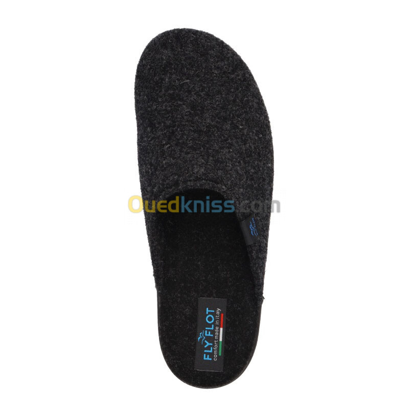 FLY FLOT Cloth Man Slipper Black