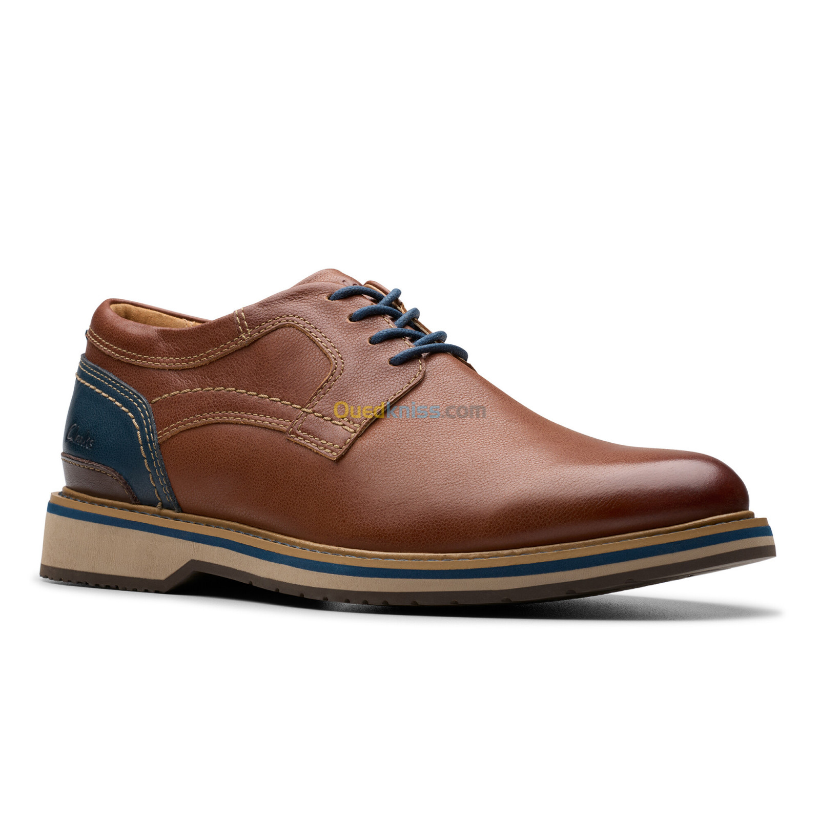 CLARKS Monahan Plain Tan Leather