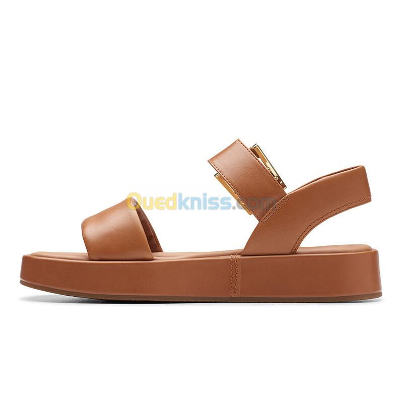 CLARKS Alda Strap Tan Leather