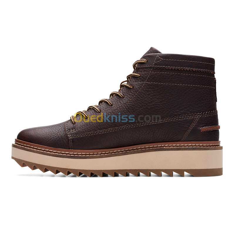 CLARKS Clarkhill Hi Dark Brown Lea