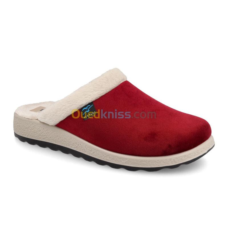 FLY FLOT Cloth Woman Slipper Burgundy