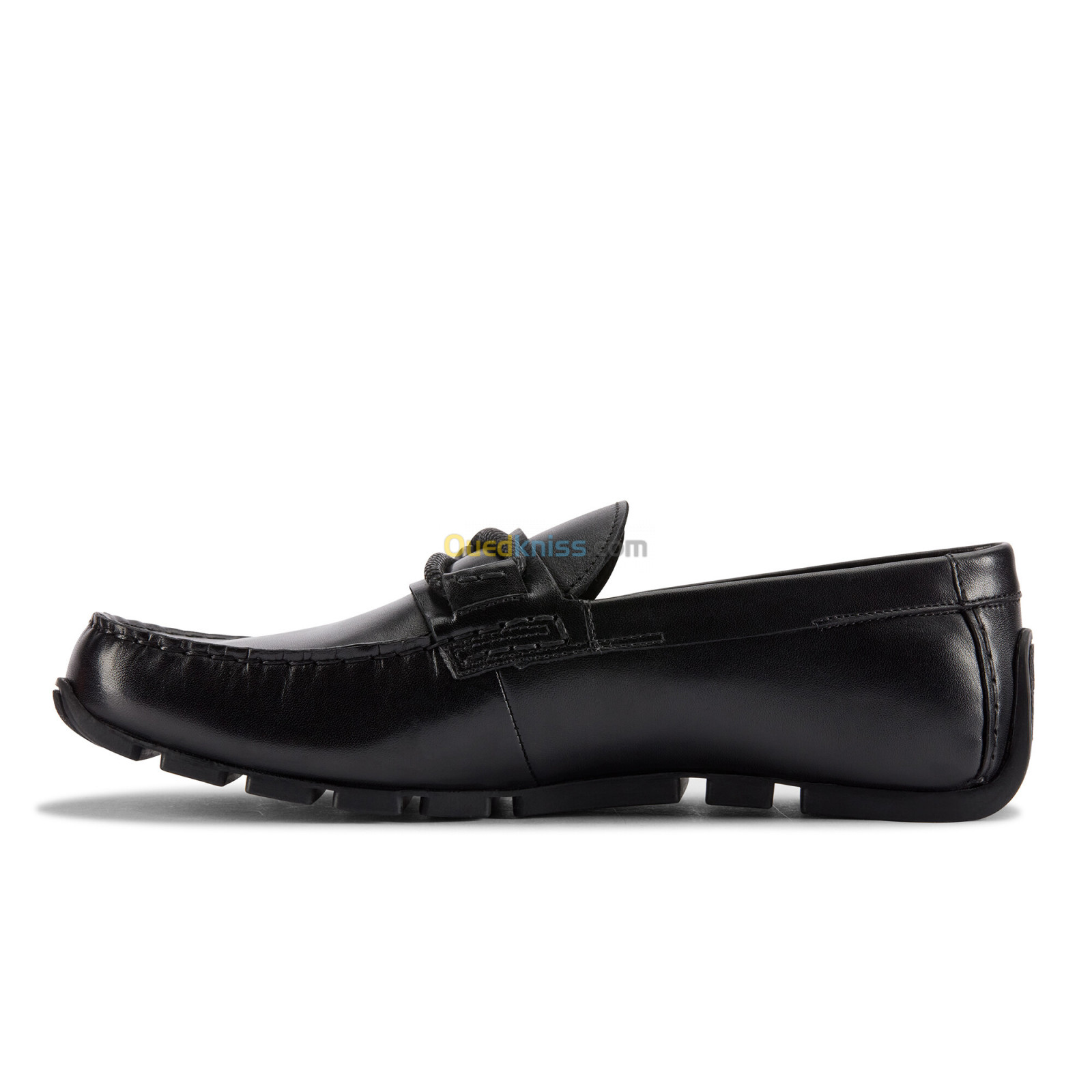 CLARKS Oswick Trim Black Leather