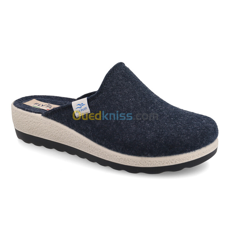 FLY FLOT Cloth Woman Slipper Blue