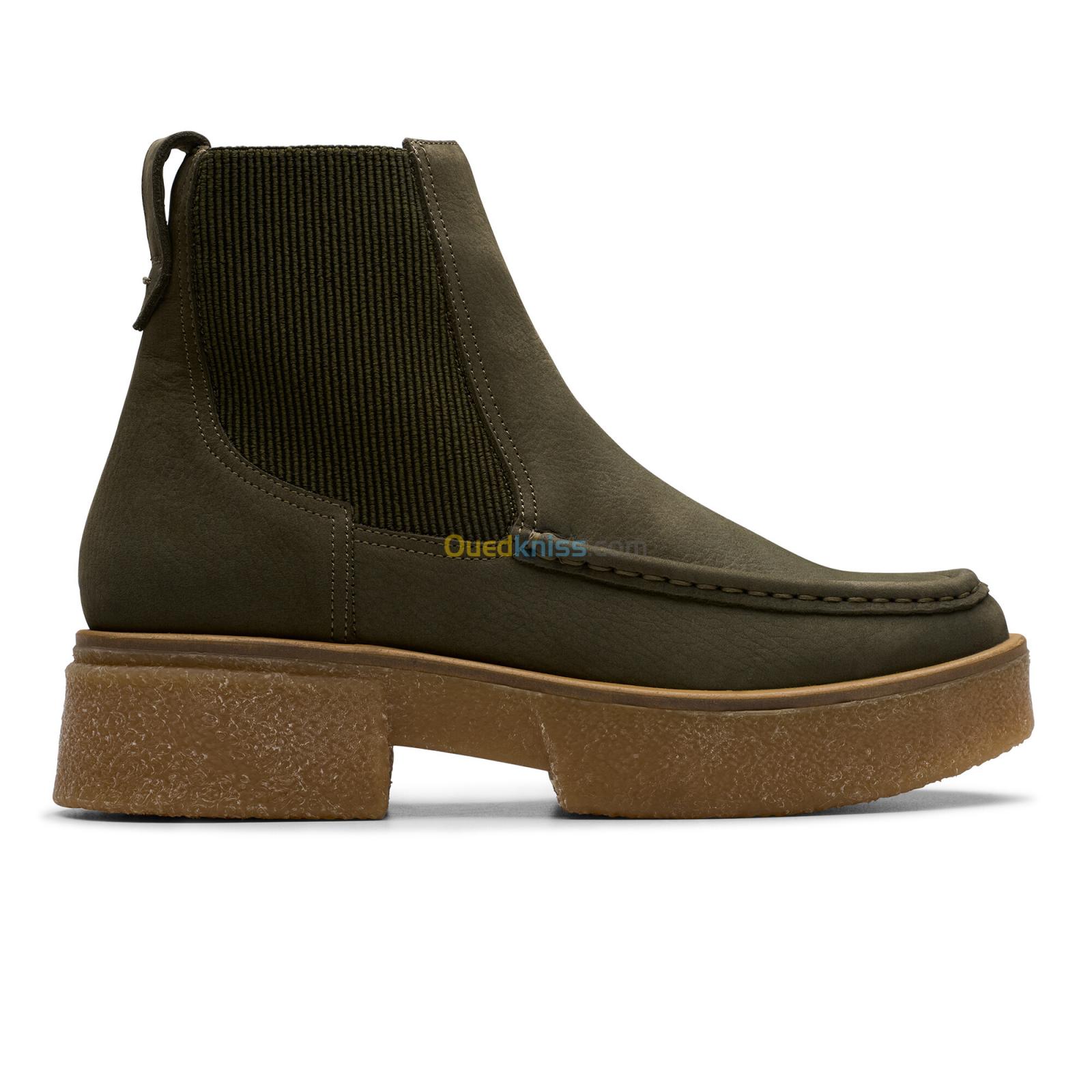 CLARKS Linoso Top Dark Green Nub