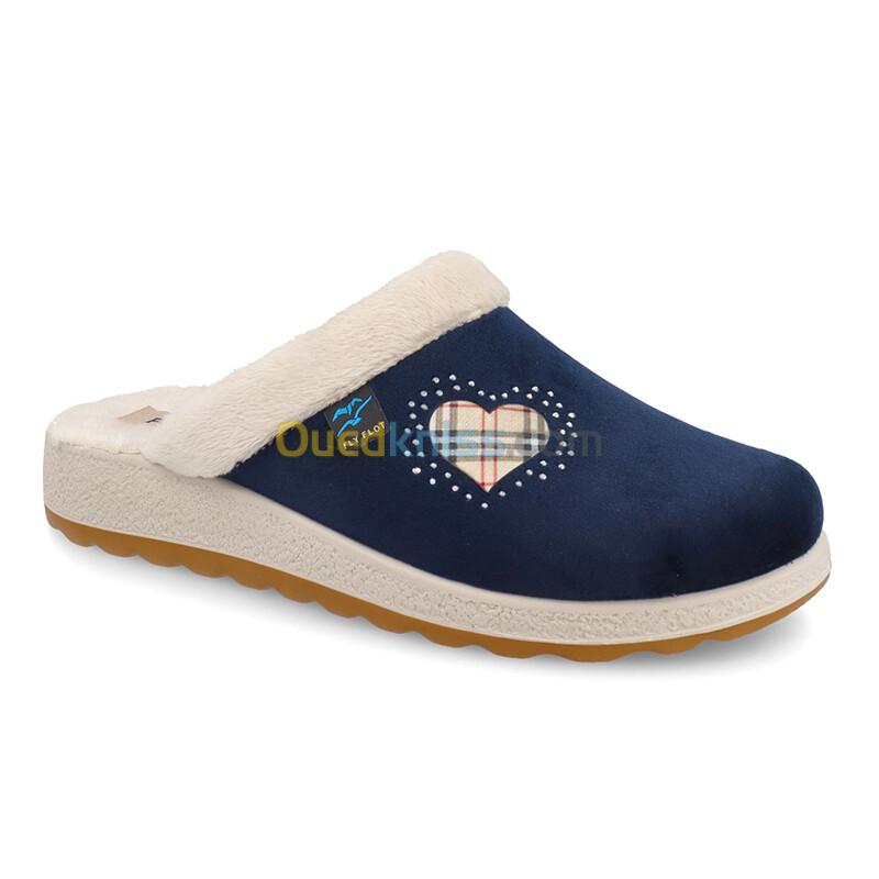 FLY FLOT Cloth Woman Slipper Blue