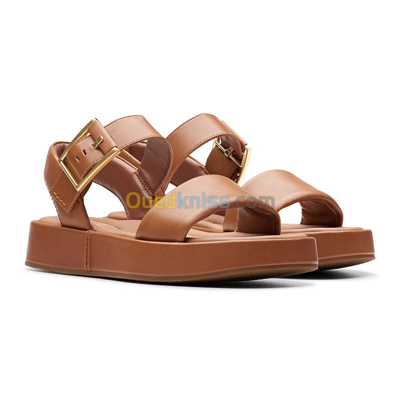 CLARKS Alda Strap Tan Leather