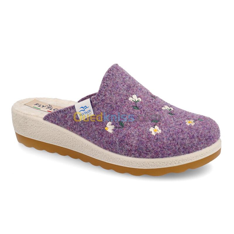 FLY FLOT Cloth Woman Slipper Purple