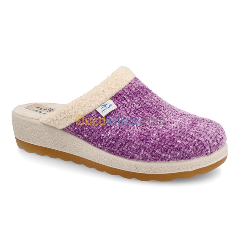 FLY FLOT Cloth Woman Slipper Purple