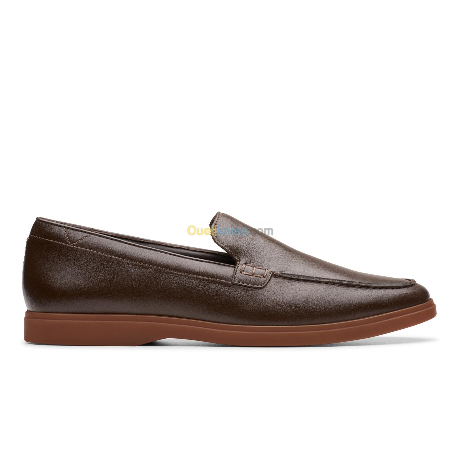 CLARKS Torford Easy Dark Brown Lea