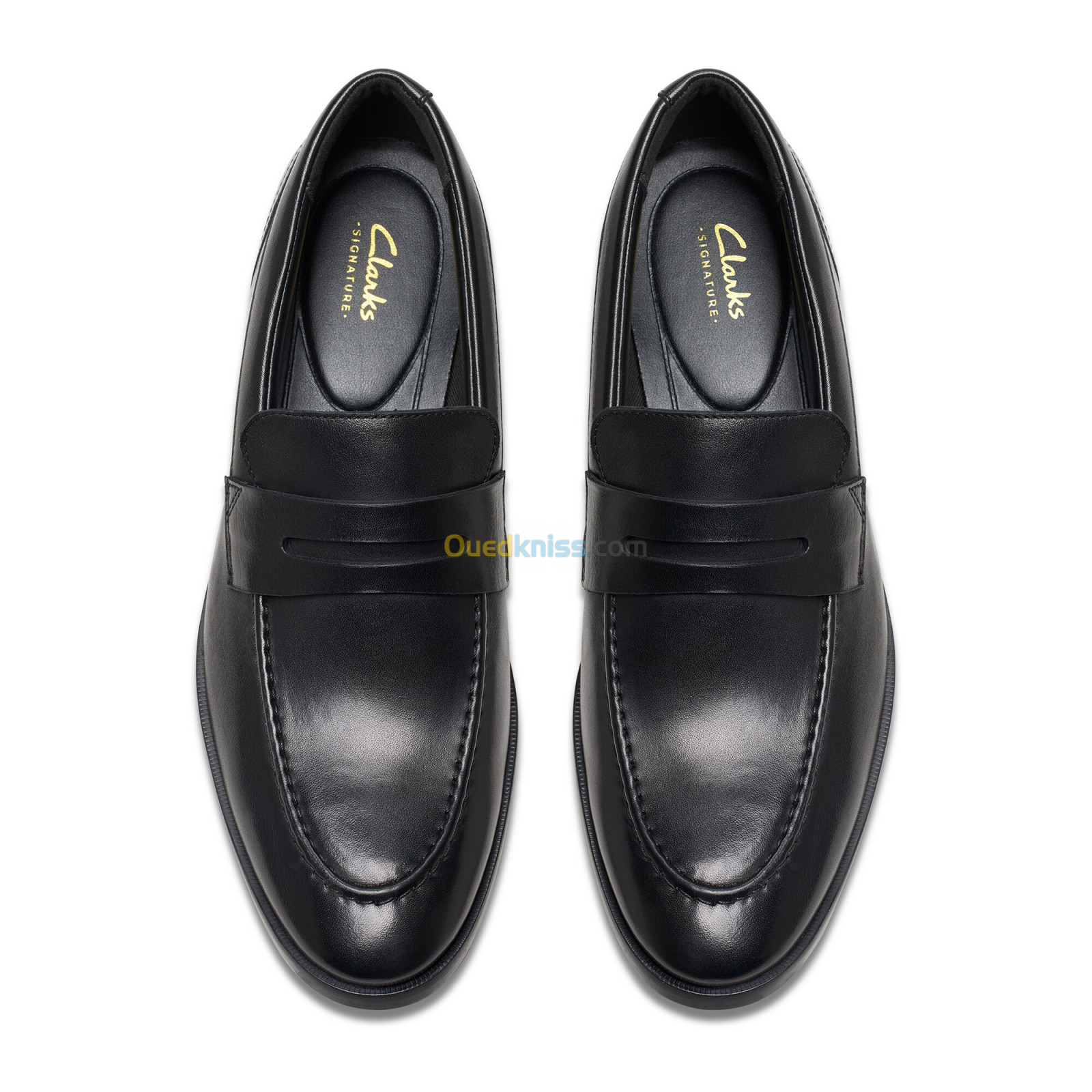 CLARKS Brandon Step Black Leather