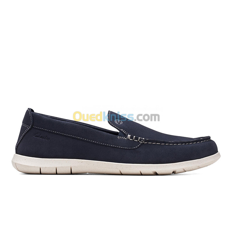 CLARKS Flexway Step Navy Suede