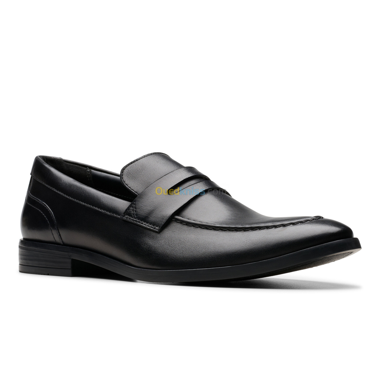 CLARKS Brandon Step Black Leather