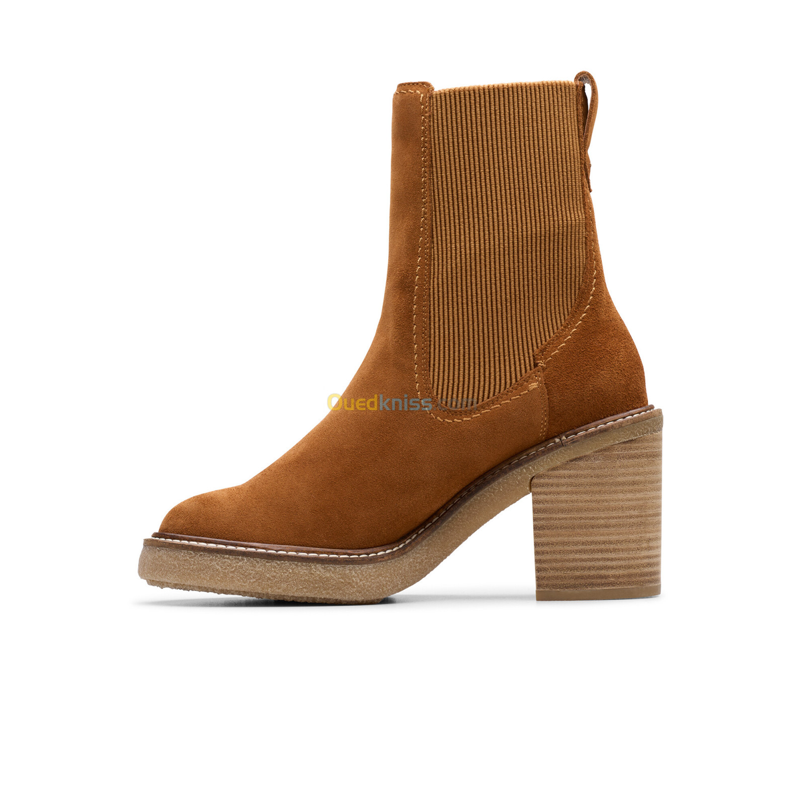 CLARKS Cassiano Top Mid Tan Sde