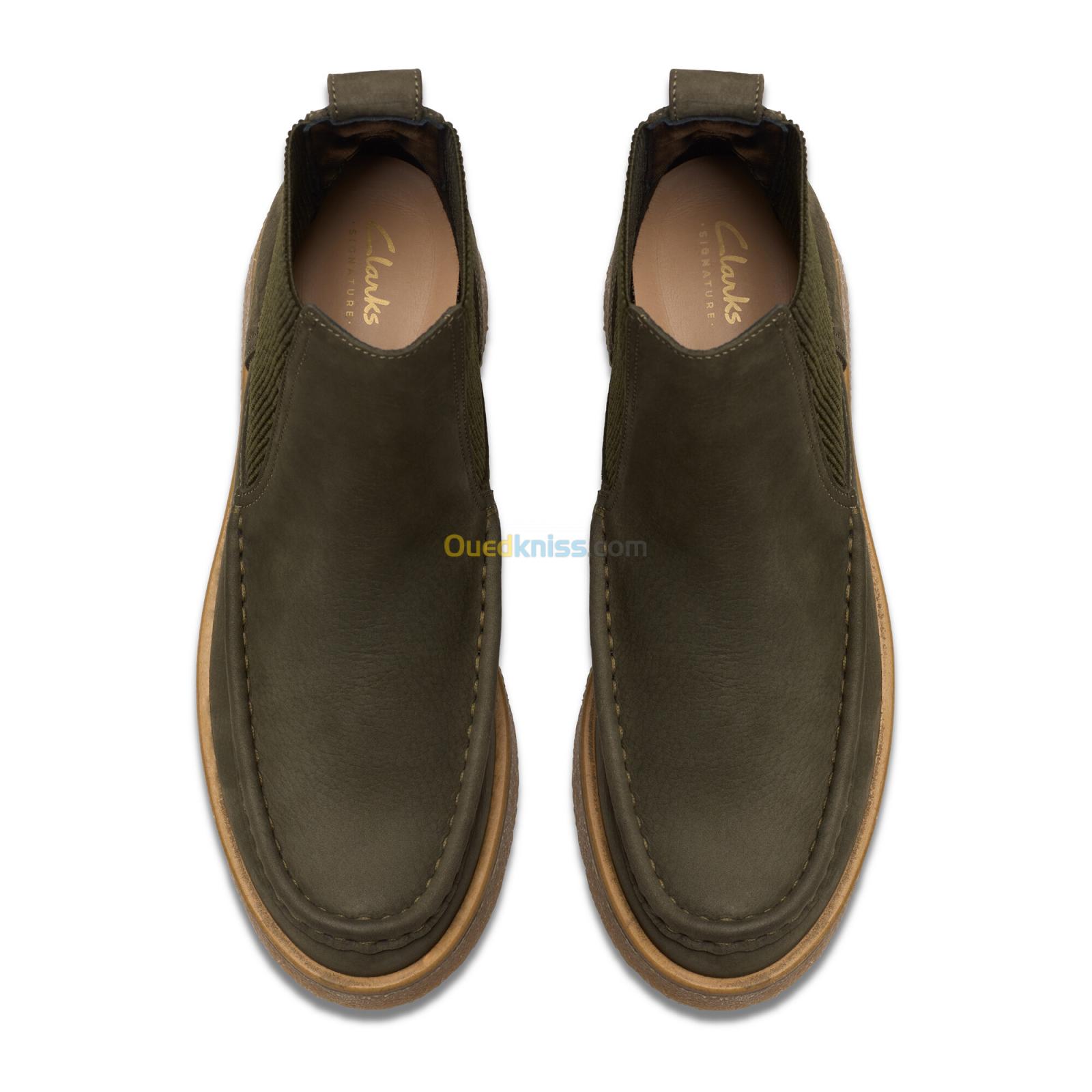 CLARKS Linoso Top Dark Green Nub