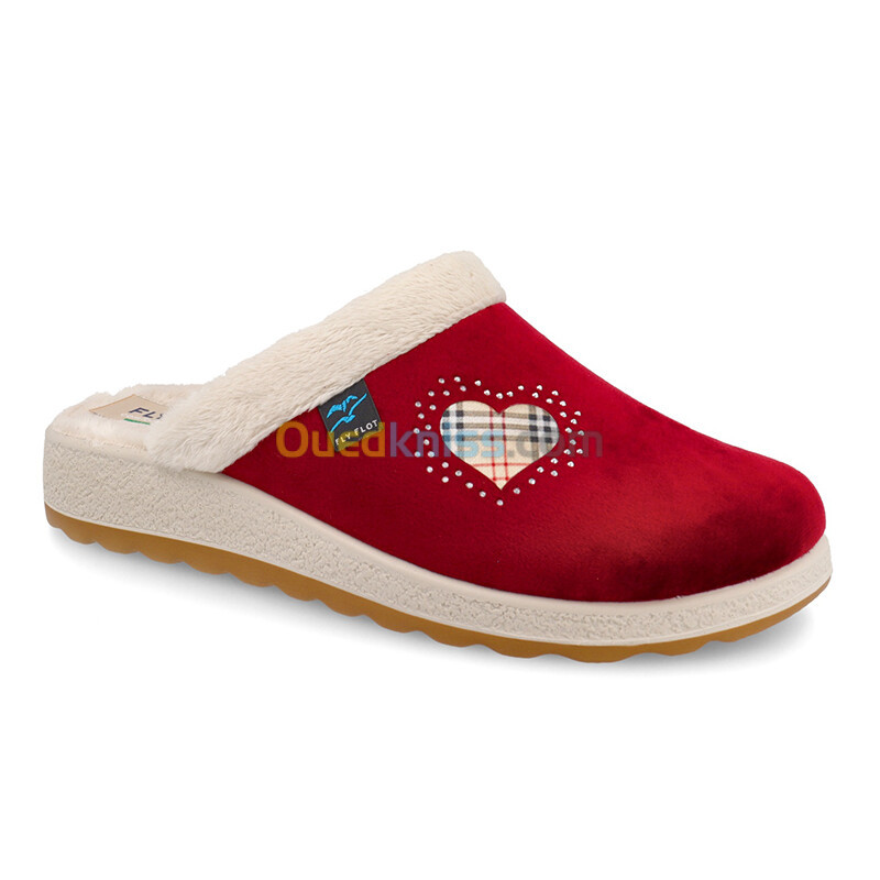 FLY FLOT Cloth Woman Slipper Burgundy