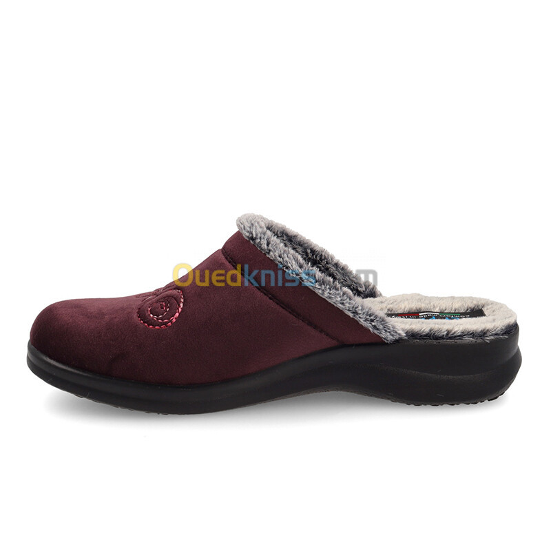 FLY FLOT Cloth Woman Slipper Plum