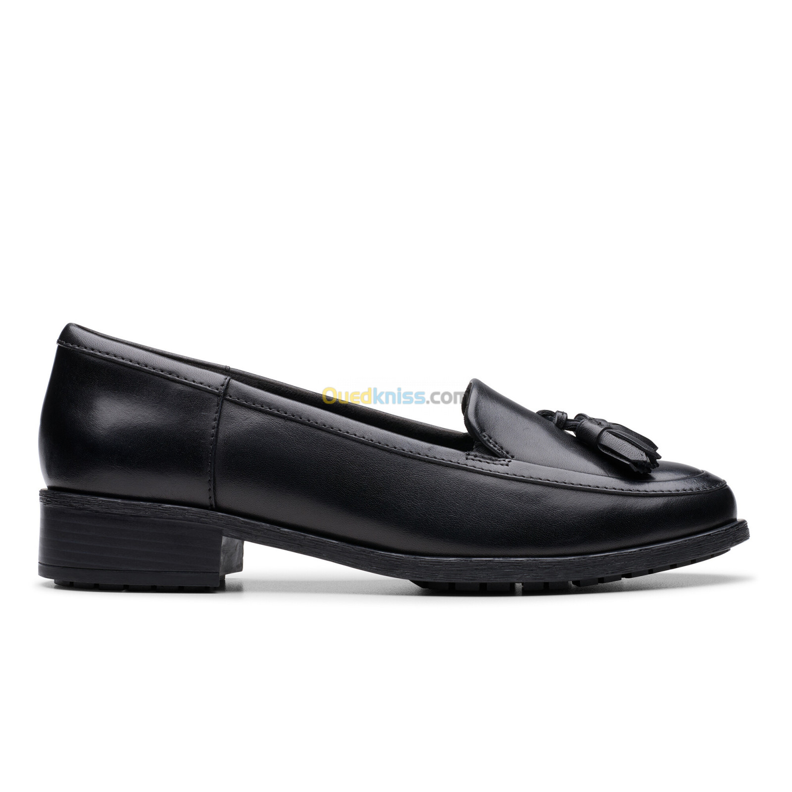 CLARKS Havisham Edge Black Leather