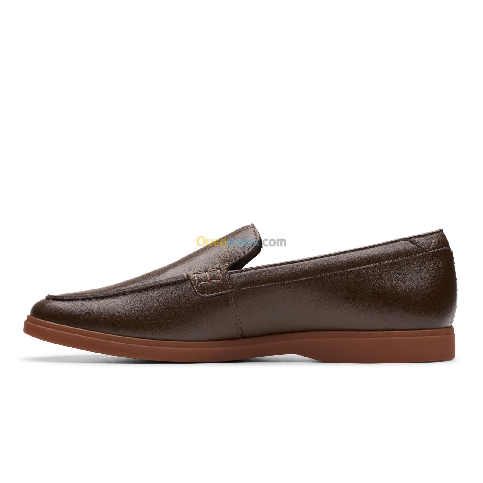 CLARKS Torford Easy Dark Brown Lea