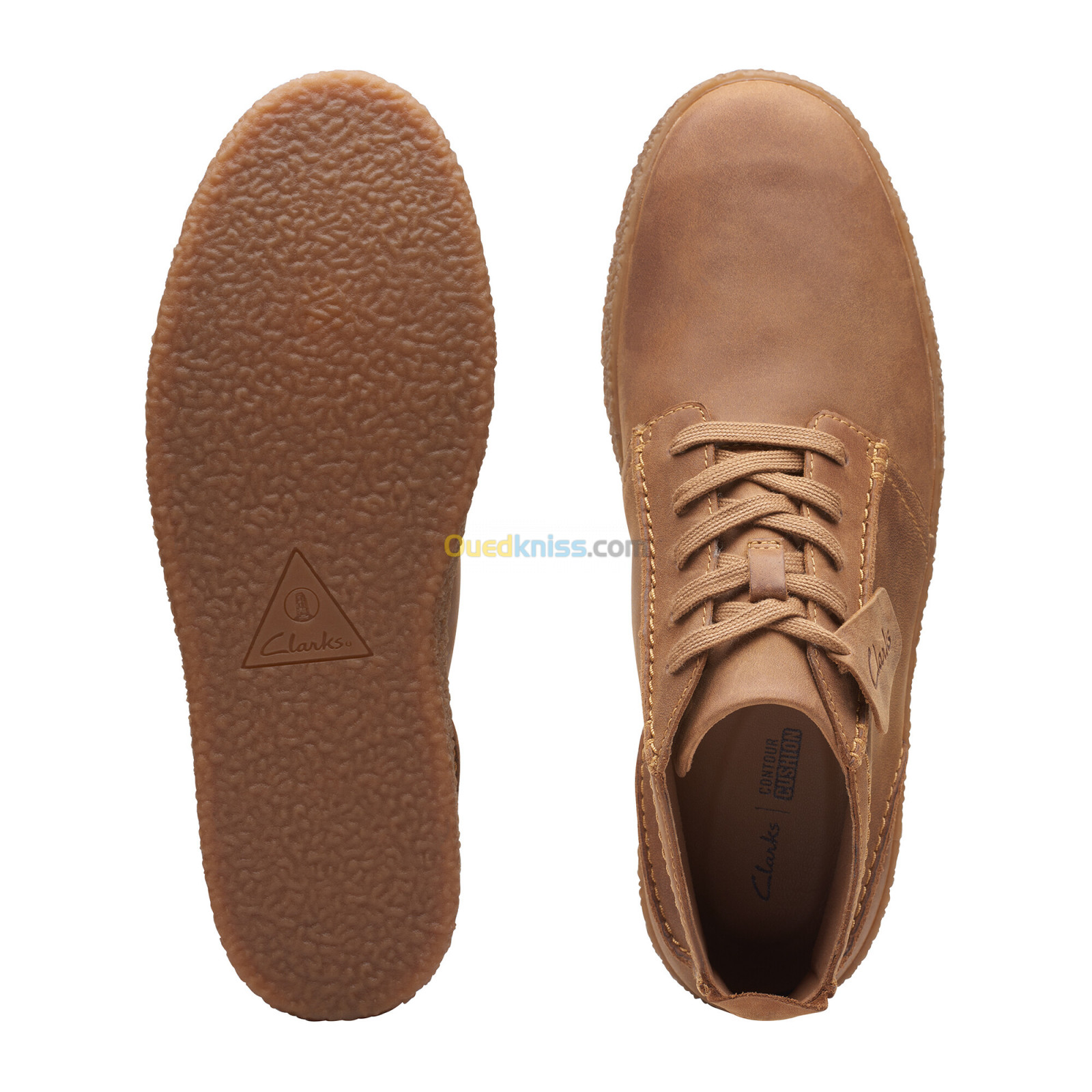 CLARKS Streethill Mid Dark Tan Lea