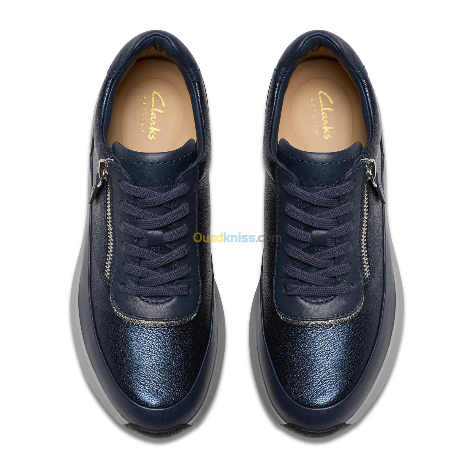 CLARKS Tivoli Zip Navy Combi