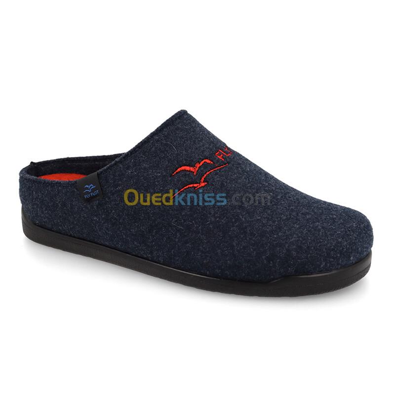 FLY FLOT Cloth Man Slipper Blue