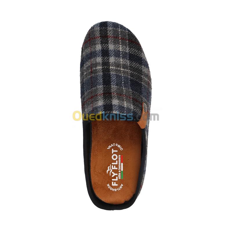 FLY FLOT Cloth Man Slipper Blue