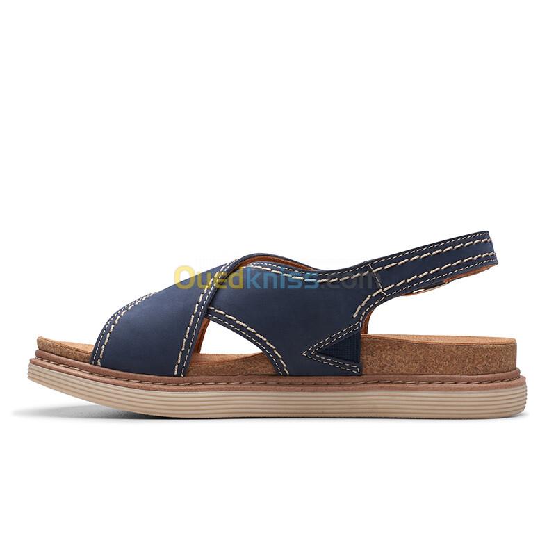 CLARKS Arwell Sling Navy Nubuck