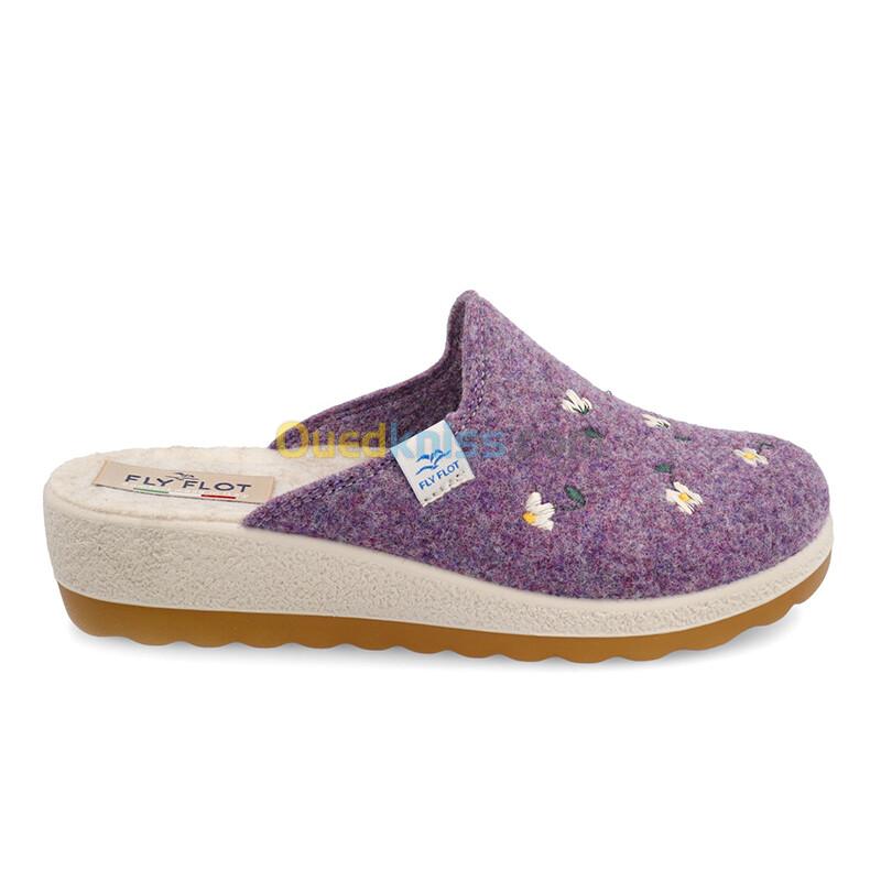 FLY FLOT Cloth Woman Slipper Purple