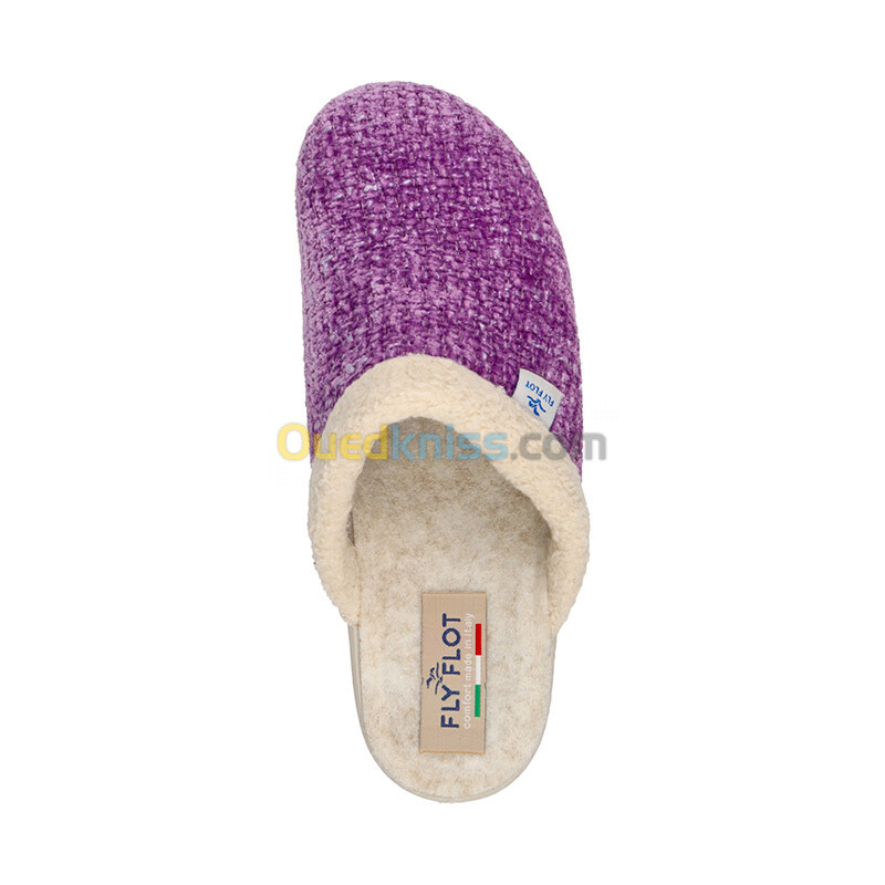 FLY FLOT Cloth Woman Slipper Purple