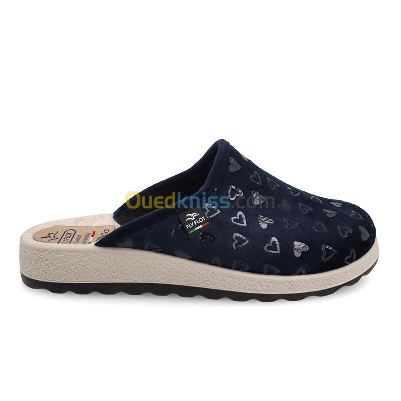 FLY FLOT Cloth Woman Slipper Blue