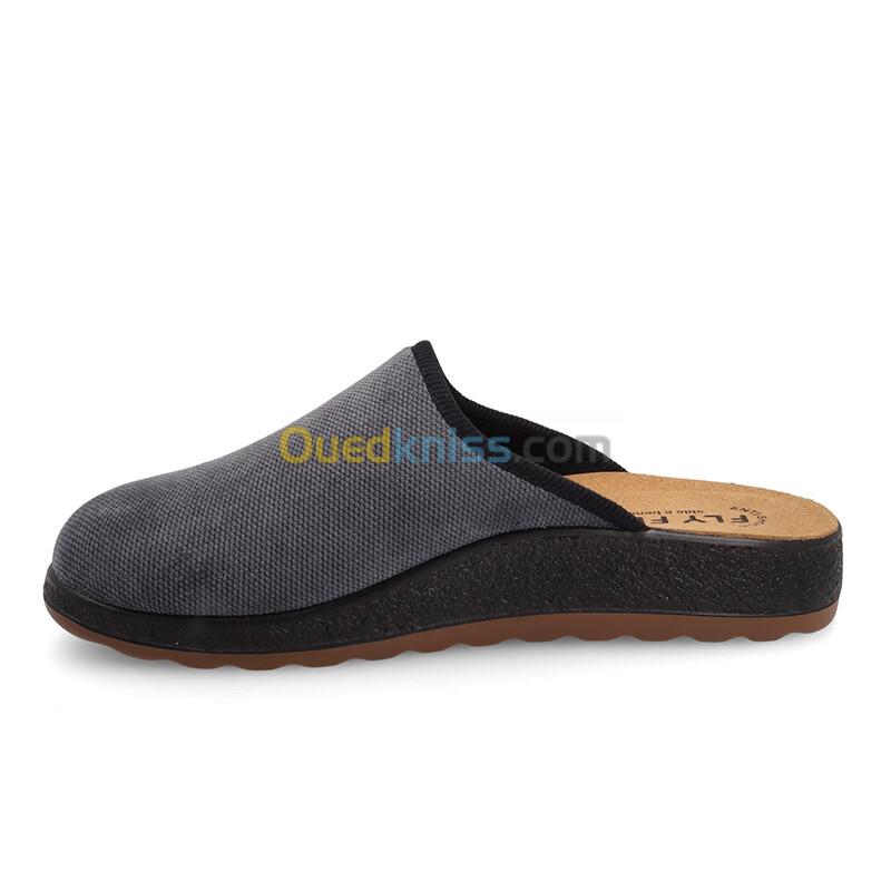 FLY FLOT Cloth Man Slipper Grey