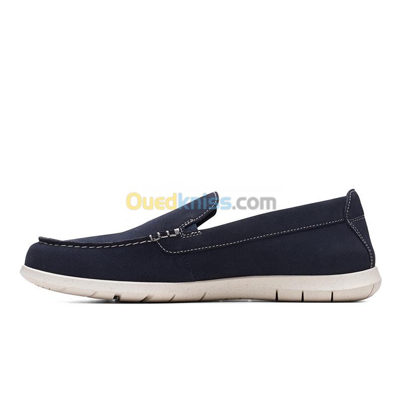 CLARKS Flexway Step Navy Suede