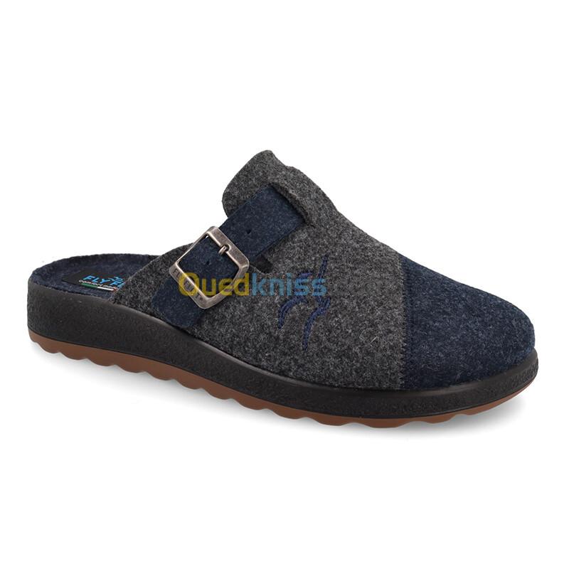 FLY FLOT Cloth Man Slipper Blue