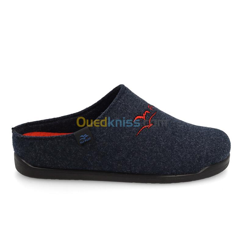 FLY FLOT Cloth Man Slipper Blue