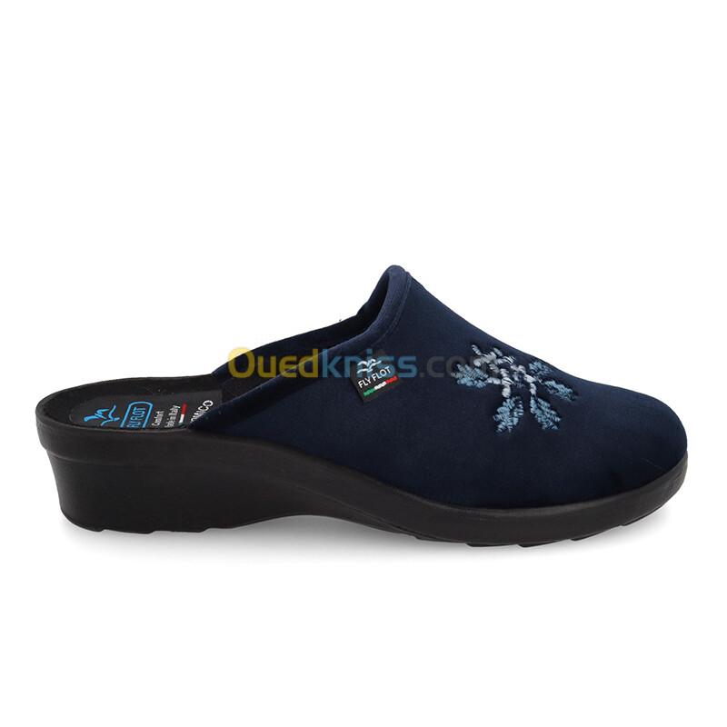 FLY FLOT Cloth Woman Slipper Blue