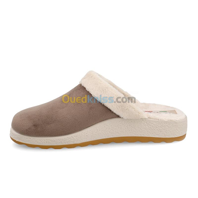 FLY FLOT Cloth Woman Slipper Taupe