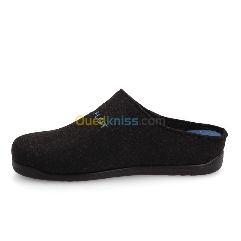 FLY FLOT Cloth Man Slipper Black