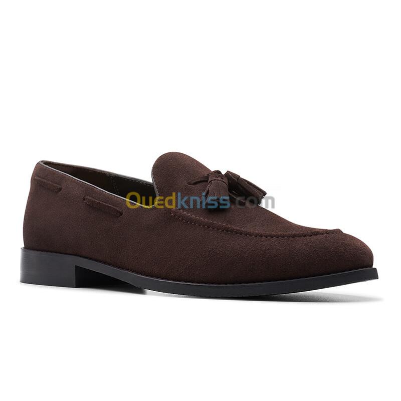 Clarks CraftArlo Trim Dark Brown Sued